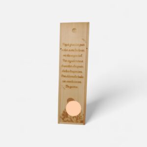 Caja de madera para vino.