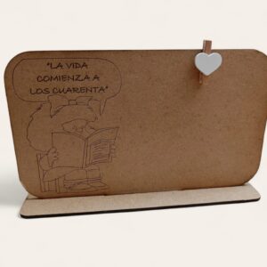 Portafotos de madera "Mafalda"