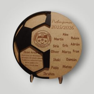 Placa agradecimiento entrenador